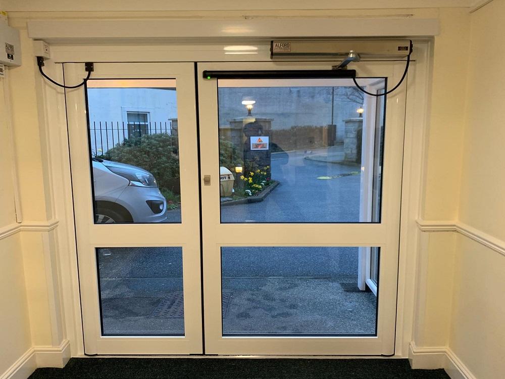 Alford Electrical Services Ltd Plymouth Automatic swing door and aluminum door replacment 3
